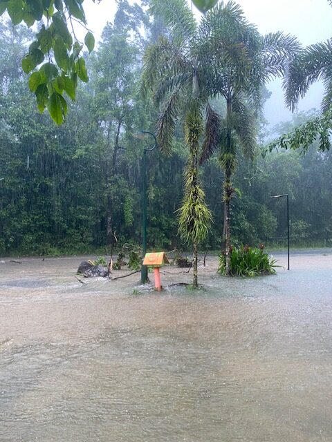 Post Tropical Cyclone Jasper flood Daintree Siesta